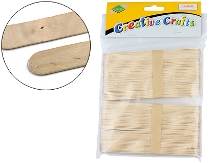 100 palillos madera color natural 1,5x20cm.